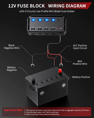 Automotive Moto Block Fuse LED Indicator