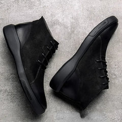 Genuine Leather Men Boots Retro