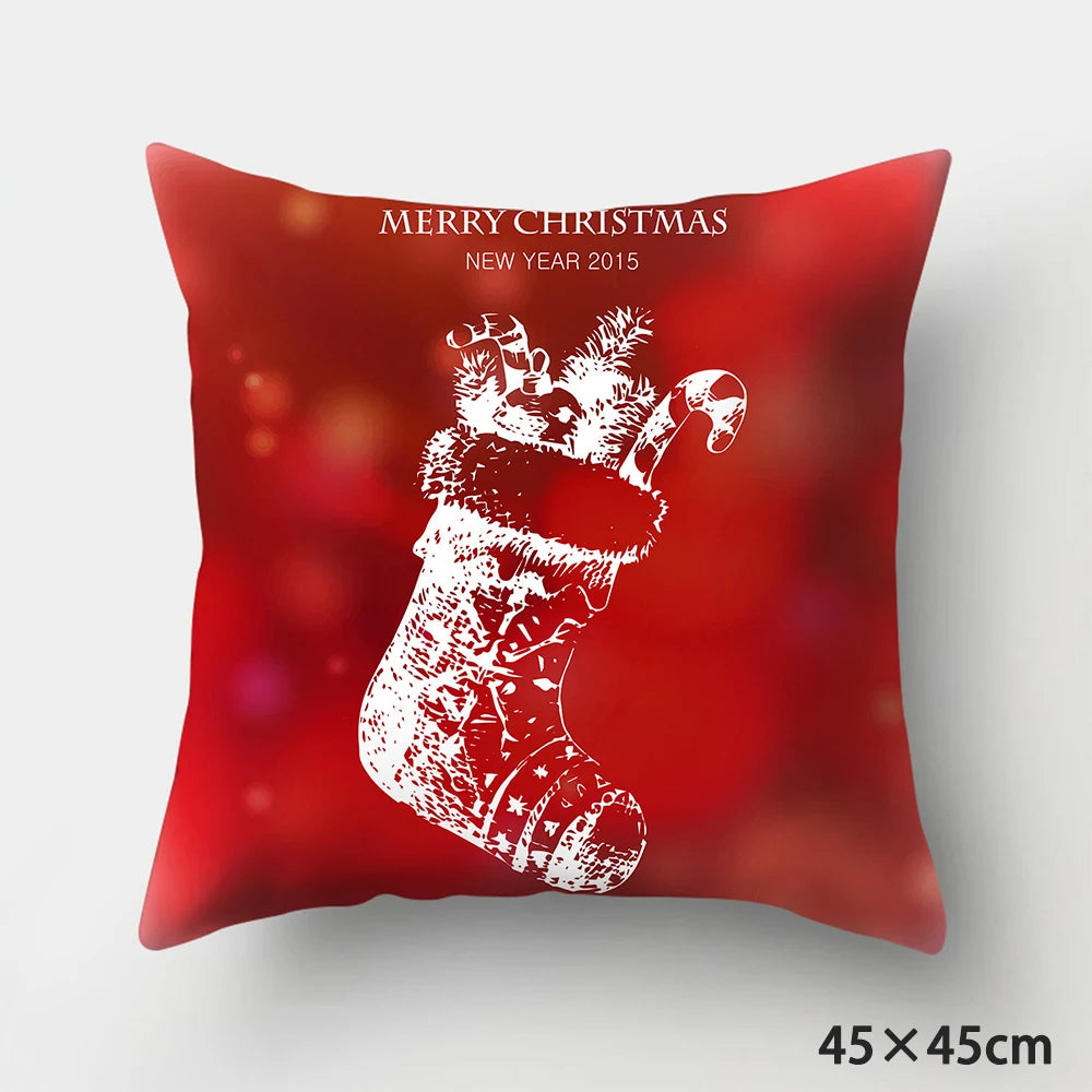 Christmas Cushions Happy New Year 2022 Wedding Decor Patterns from  Home  Gifts