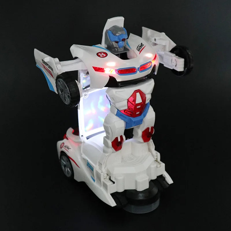 Creative Transformation Rotating Car Robot Toys Funny Electric Universal Toy Car Model Children's Puzzle Toys Boys