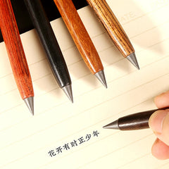 Unlimited Writing Wooden Eternal Pencil Student Art Sketch Pencil No Ink Painting Tools Replaceable Nib School Supply Stationery