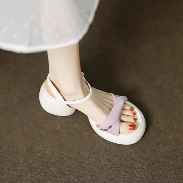 Clogs With Heel Summer High Sandals Female Women’s Shoes