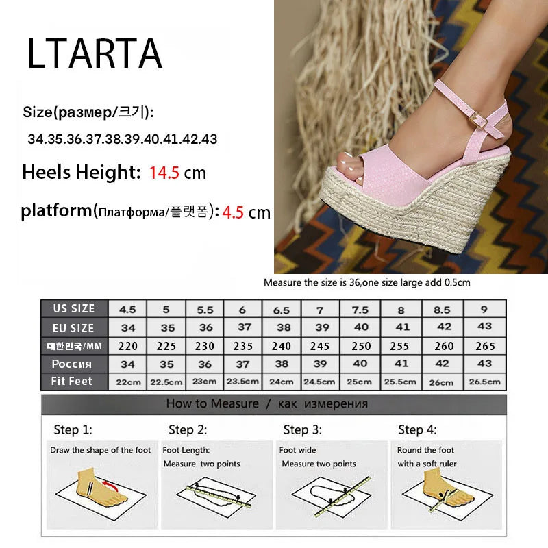 Women's 15cm Fish toe Wedge Beige Simple High Slope Heel Waterproof Car Model Sandals