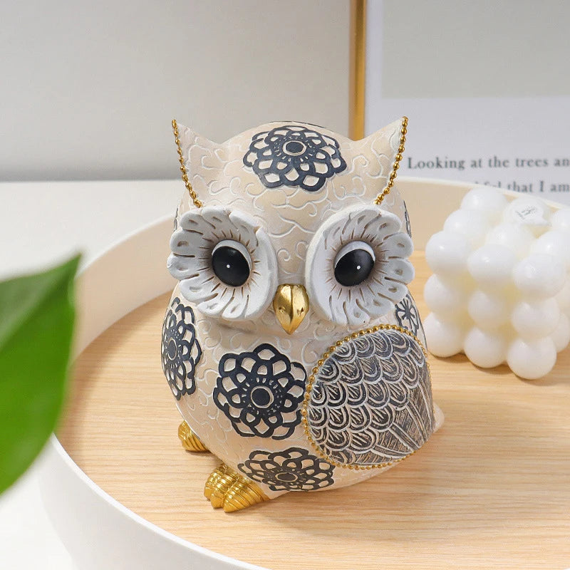 Owl Statue For Home Decor Resin Owl Figurines For Home