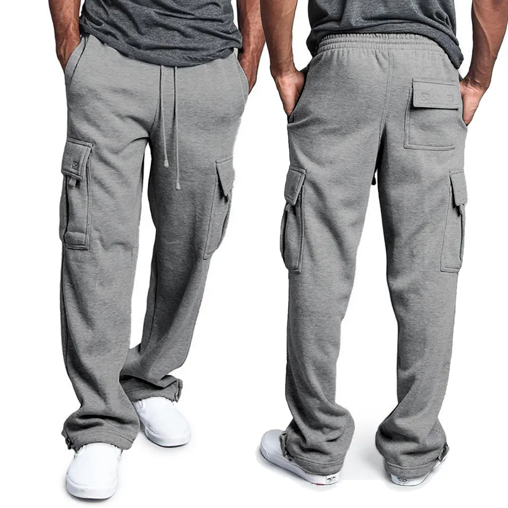 Men s Sweatpants Straight Fit Joggers for Sports