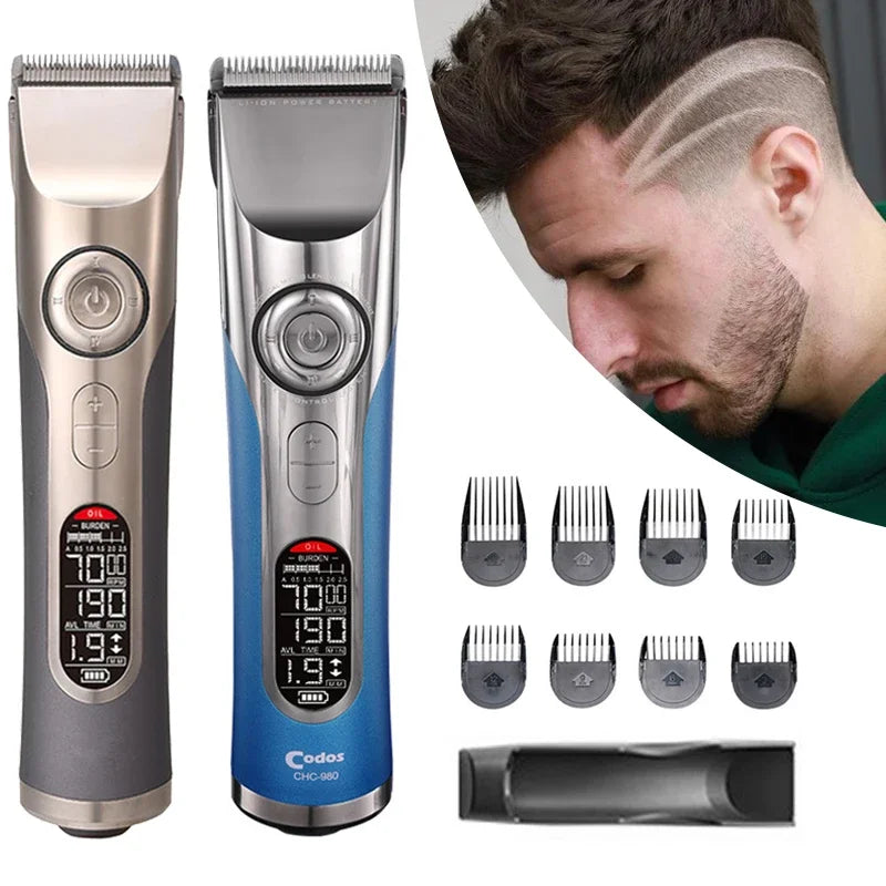 Professional Hair Trimmer Wireless Rechargeable Men's Hair Clipper