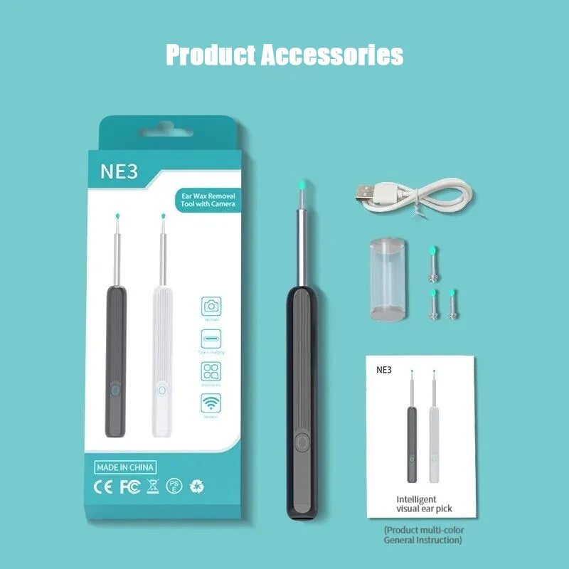 Wireless WiFi Ear Pick Otoscope