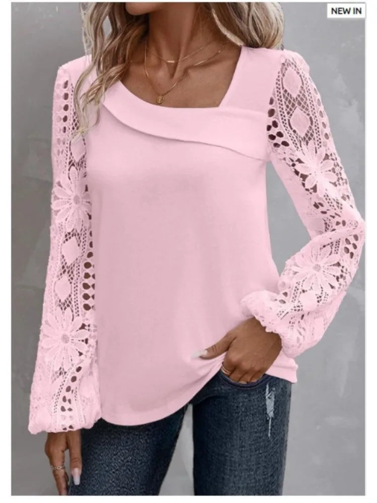 Casual New Arrivals Shirts And Blouses Elegant Female Loose Long Sleeve Tops