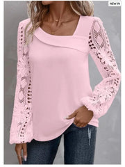 Casual New Arrivals Shirts And Blouses Elegant Female Loose Long Sleeve Tops