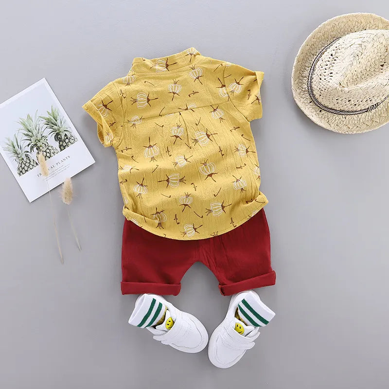 Summer Cotton Baby Boys Clothes suits Fashion Children's