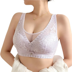 Plus Size Pregnant Women New Lace Pattern Solid Color Nursing Bra Ladies Triangle