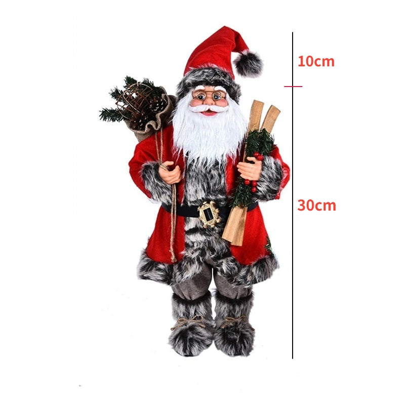 Big Size Christmas Dolls Santa Claus Toys Xmas Figurines Christmas Gift for Kid Gift Christmas for Home Window Table Decoration