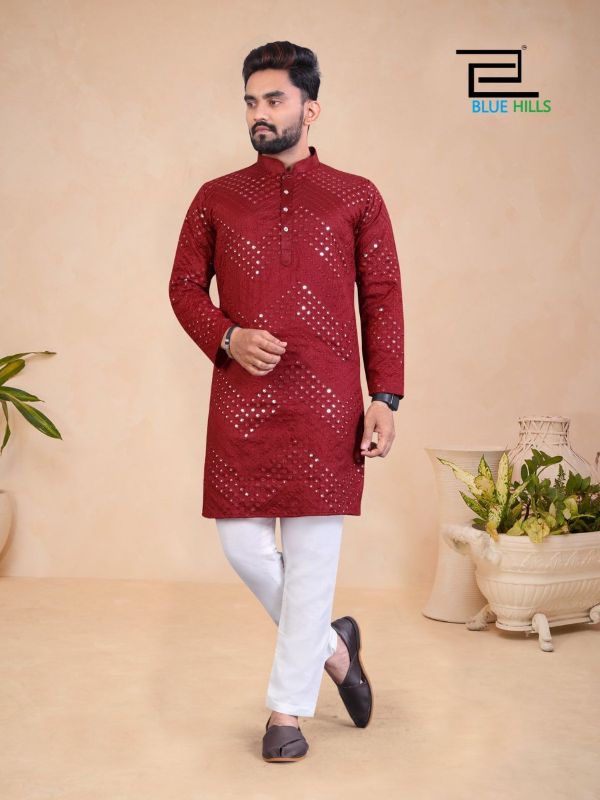 Sultan Heavy Banglori Silk Mens Party Wear Kurta Payjama For All Type Of Functions