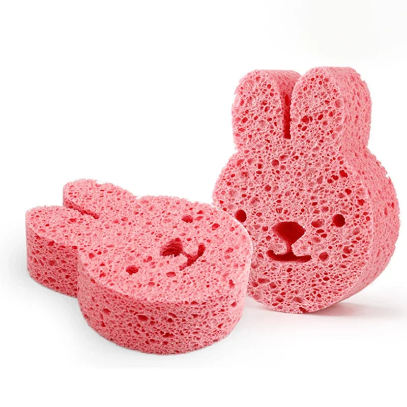 Creative Lovely Infant Bath Sponge Bear Duck Star Cartoon Shape Skin-friendly Soft Baby Shower Sponge Newborn Bath Supplies