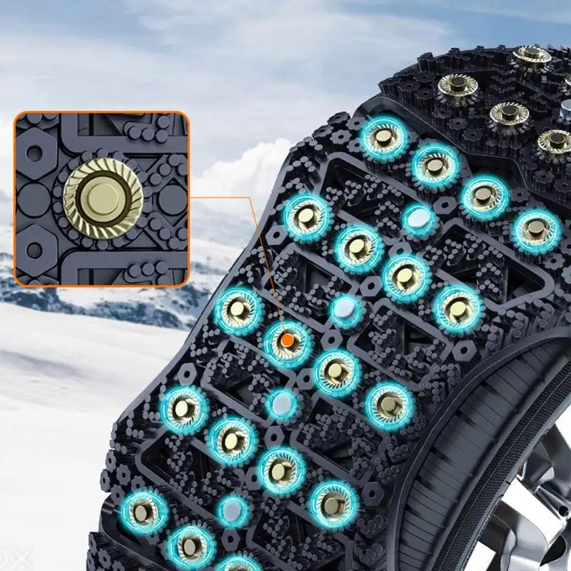 Truck Tire Chains Heavy Duty Car Anti-Skid Chain Anti-slip Tire Chain Flexible Winter Snow Mud Tire Chains