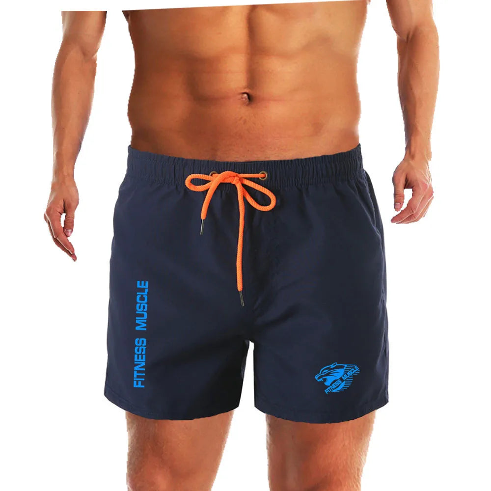 Smmer Bermuda Seaside Beach Shorts Men Quick Drying Swiming Short Pants