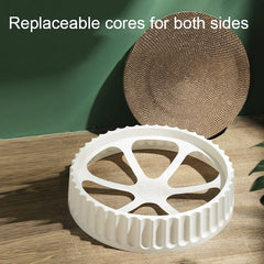 Round Cat Scratcher Pad Grinding Claws Cardboard Corrugated Paper Cats