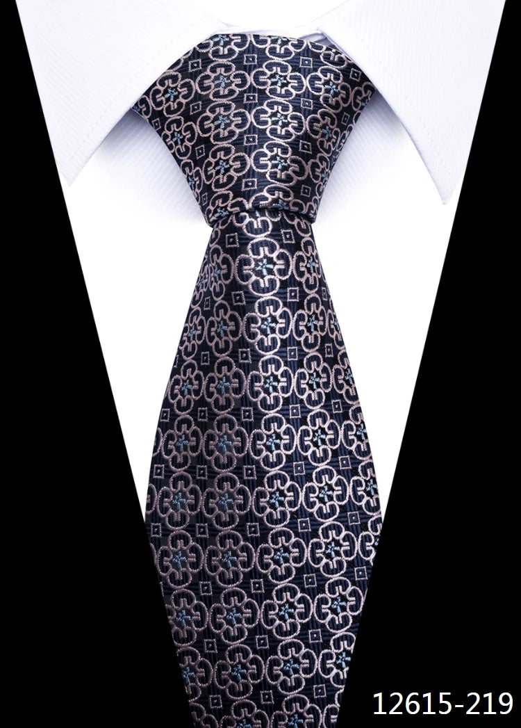 Woven Handmade Silk Tie Fit Wedding Gravatas Male Ivory Clothing Accessories