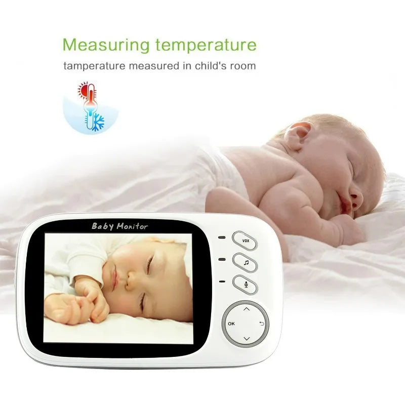 Video Baby Monitor 3.2 Inch LCD Screen Night Vision Surveillance Security Camera