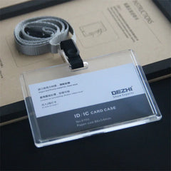 ID Card Holder Keychain Desk Accessories