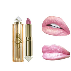 Matte Glitter Lipstick Pink Nude Matte Gliter Waterproof Kissproof Glitter Flip Lipstick