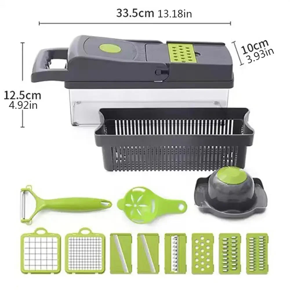 Kitchen Vegetable Chopper Multifunctional Onion Potato Carrot Shredder Fruit Slicer 14/16 in 1