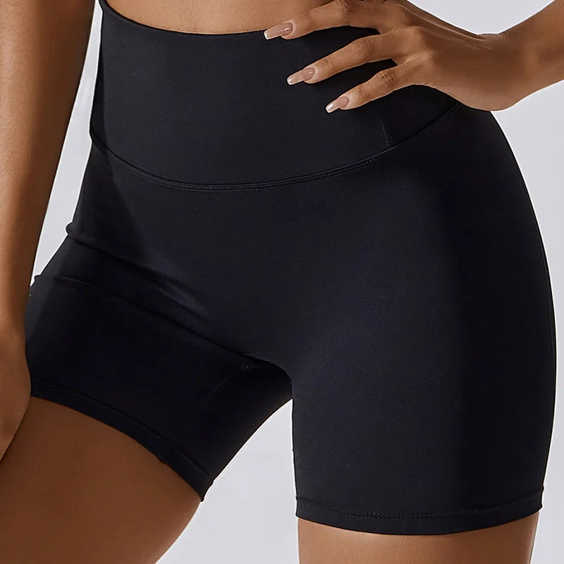 High Waist Workout Shorts Gym Wear Woman Fitness Outfits Yoga Pants Women Soft Workout Tights Spandex Solid Seamless Shorts