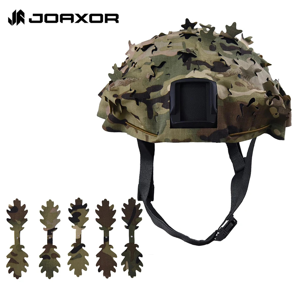 JOAXOR Airsoft FAST Tactical Helmet Cover Camo Paintball Hunting Shooting Camouflage Gear 4 Colors