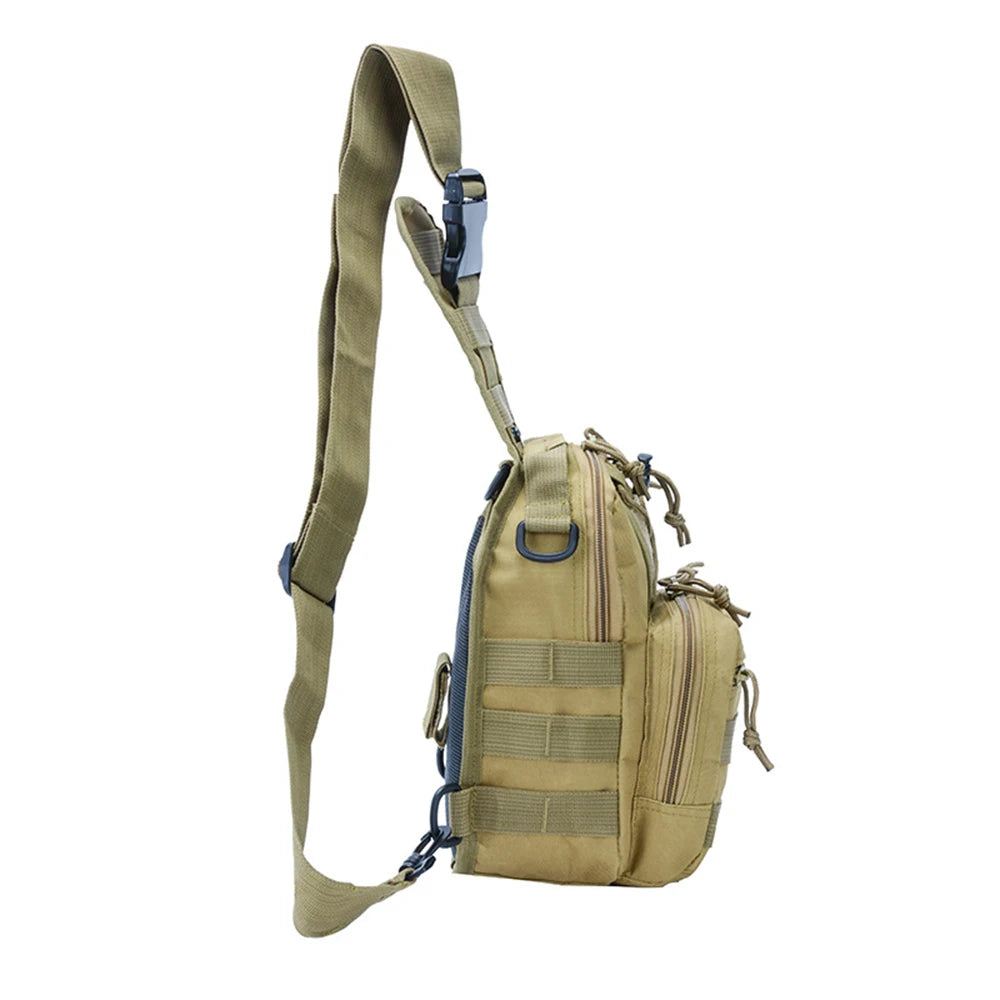 Men's Tactical Chest Bag Hiking Trekking Sports Climbing Backpack Camping Hunting Daypack Fishing Outdoor Military Shoulder Bags