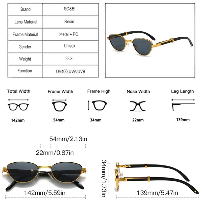 Cat Eye Women Luxury Sunglasses Fashion Brand Designer Clear Gradient Lens Eyewear