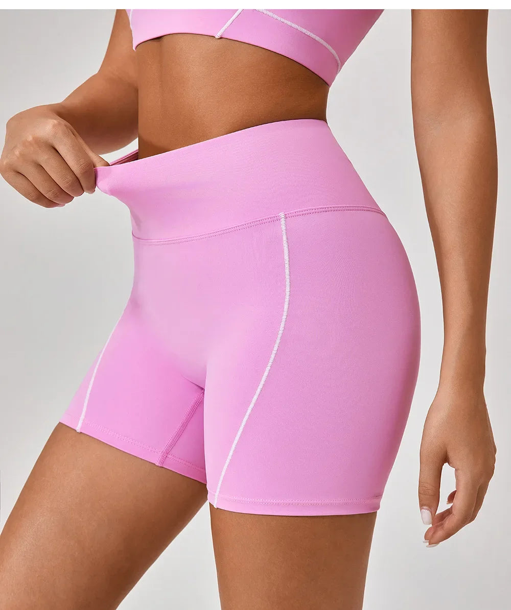 New High Waist Tight Naked Sense No Embarrassment Line Yoga Pants