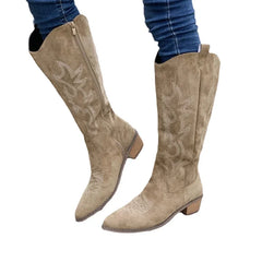 Embroidered Western Cowboy Boots for Women