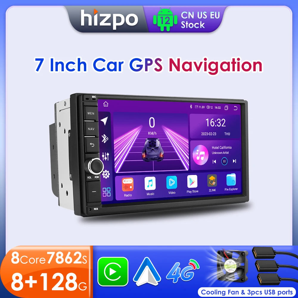 Hizpo 2 Din Car Radio 7" Autoradio Multimedia Player 2din Touch Screen Auto Audio Stereo MP5 Bluetooth USB For Nissan Toyota VW