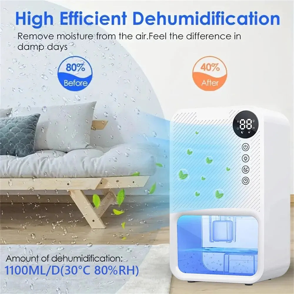 Air Dehumidifier Electric High Efficient Household Dehumidification Compact Quiet Dehumidifier