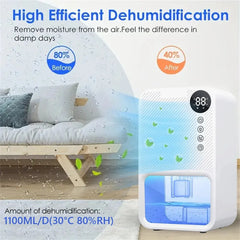 Air Dehumidifier Electric High Efficient Household Dehumidification Compact Quiet Dehumidifier