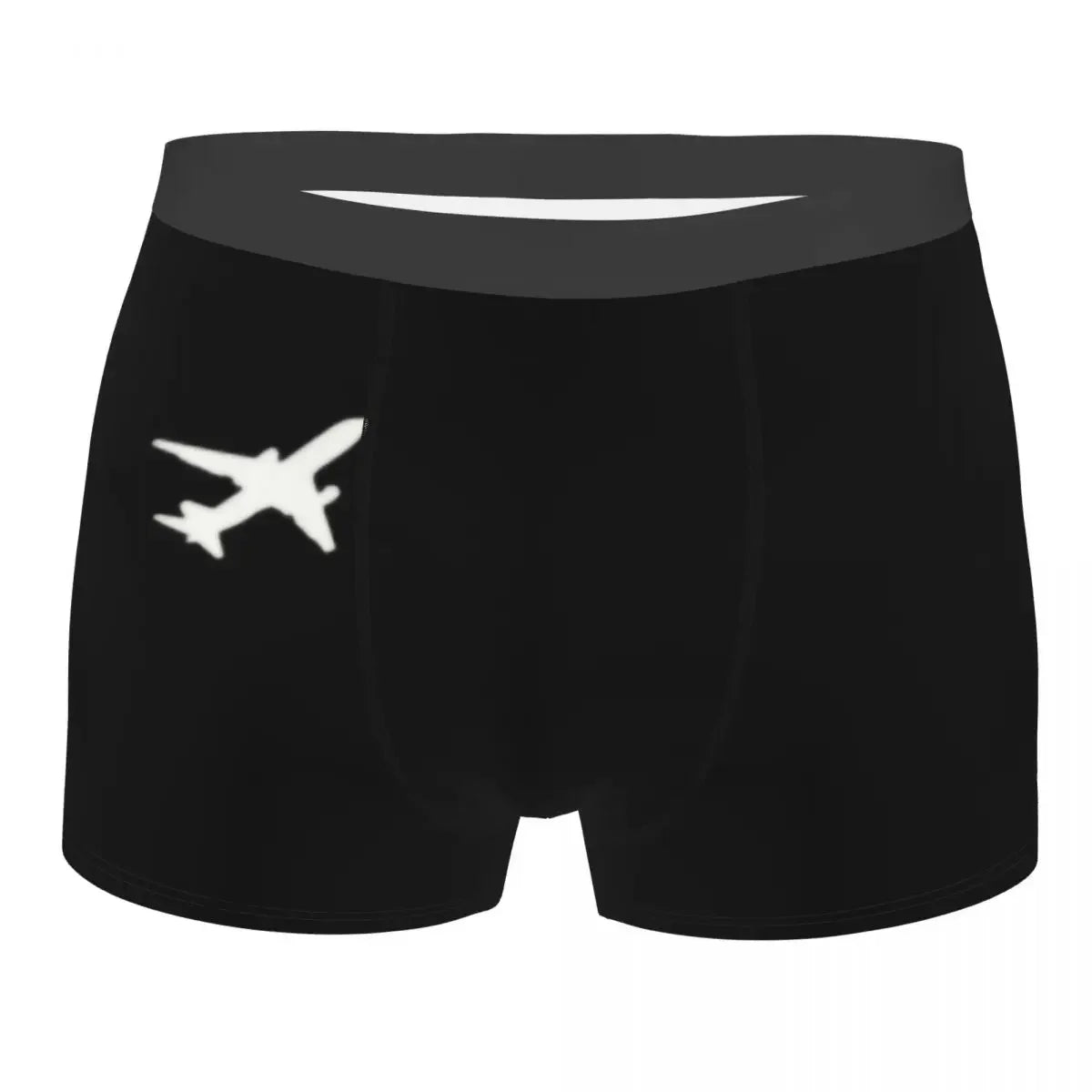 Airplane Flight Routes Captain Stripes Boxer Shorts  Aviation Aviator Pilot Underwear Panties Briefs Breathable Underpants