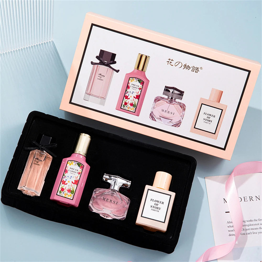 Brand Pheromone Perfume Women Gift Box Four Piece Set