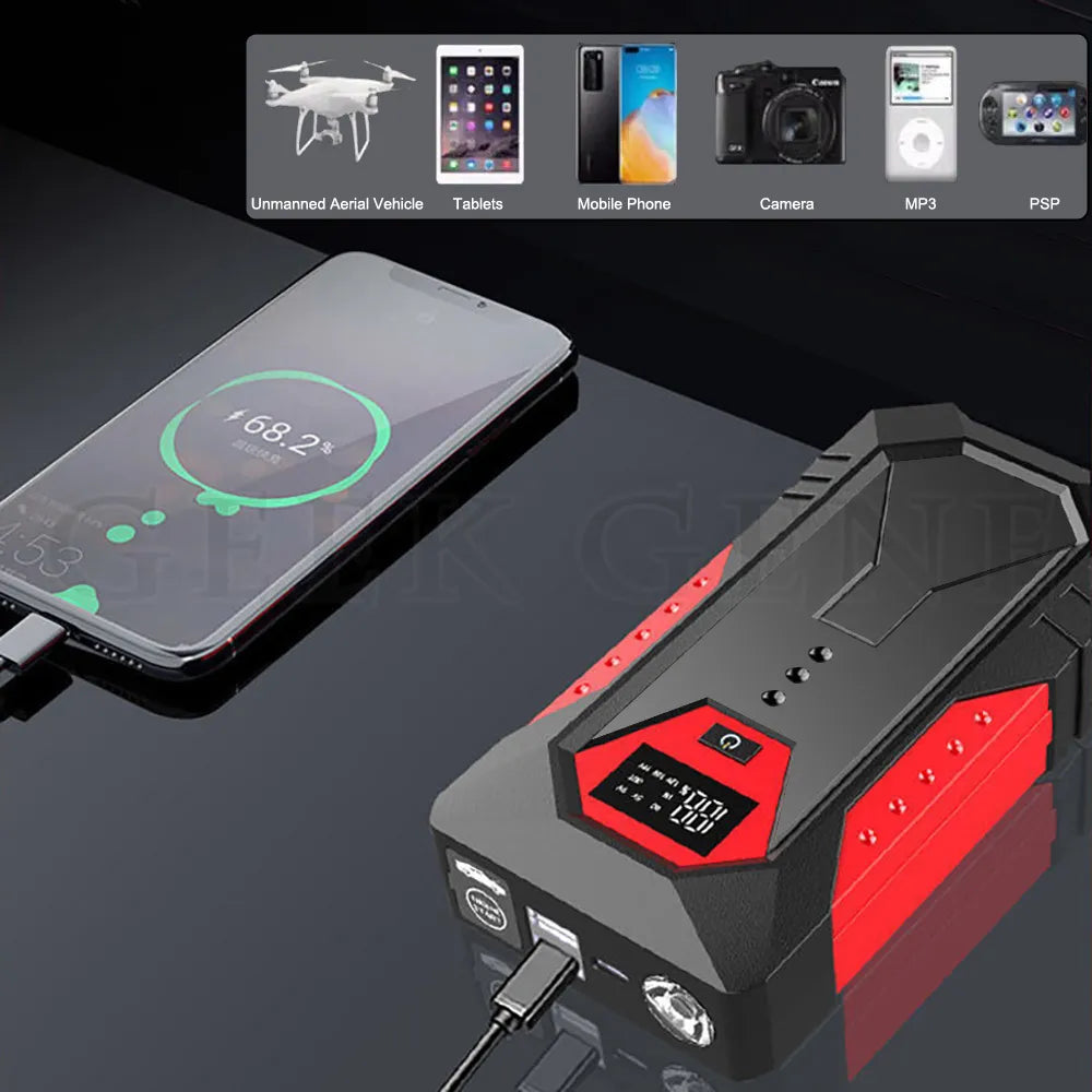 Car Jump Starter 18000mAh Power Bank Petrol Diesel Car Battery Charger