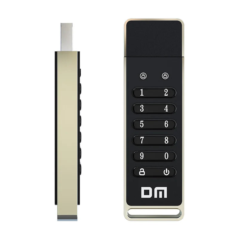 DM FD063 256-bit Encrypted USB Drive Password Secure Flash Drive USB3.2 U Disk Support Reset/Wipe/Auto Lock Function