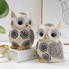 Owl Statue For Home Decor Resin Owl Figurines For Home