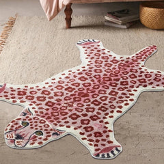 Living Room Carpet Cartoon Leopard Decorate Fashion Bedroom Plush Floor Mat