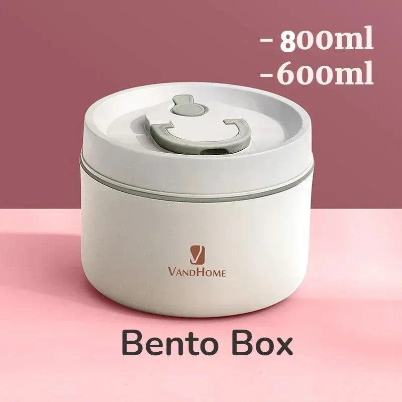 Stainless Steel Bento Lunch Box, Japanese Multilayer Food Container, Portable Thermos Food Jar, Kid Bento Box