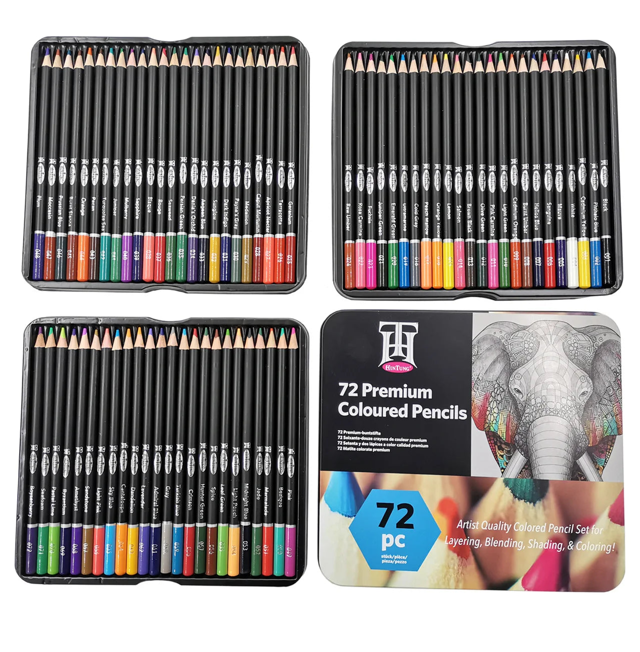 12/72/120/180 Professional Oil Color Pencil Set Colored Watercolor Pencils Set Sketching Set Drawing Pencil School Art Supplies