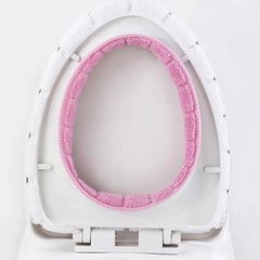 Bathroom Toilet Seat Cover Soft Warmer Washable Mat Cover Pad Cushion Seat Case Toilet Lid Cover