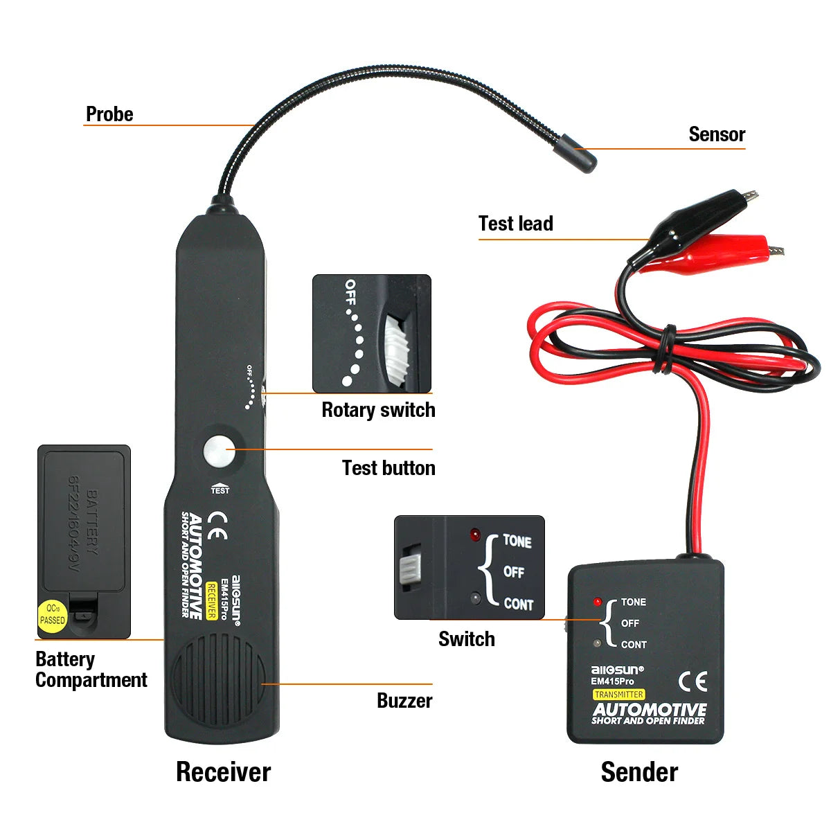 Automotive Repair Tool  Car Tracer Diagnose Tone Line