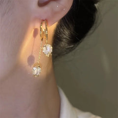 Micro-set Zircon Tulip Earrings Women Jewelry