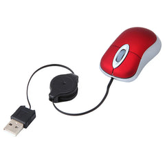 Retractable Mini Wired Mouse