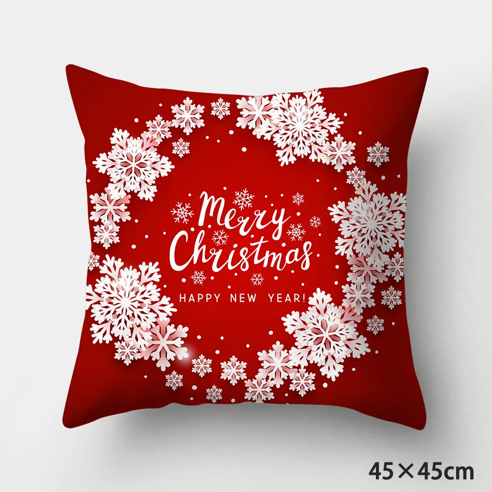 Christmas Cushions Happy New Year 2022 Wedding Decor Patterns from  Home  Gifts