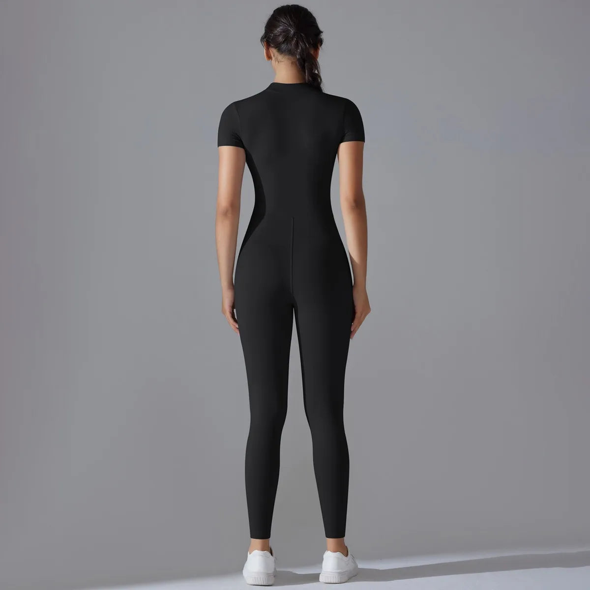 Autumn zipper sports jumpsuit sportswear women'sportswear running fitness clothing gym sportswear