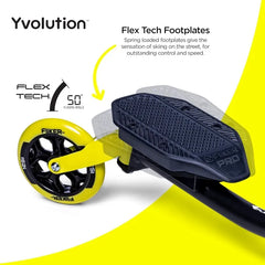 Yvolution Swing Scooter for Kids, Y Fliker Pro 3 Wheels Wiggle Scooter